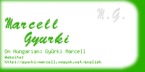 marcell gyurki business card