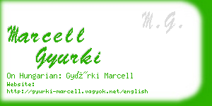 marcell gyurki business card